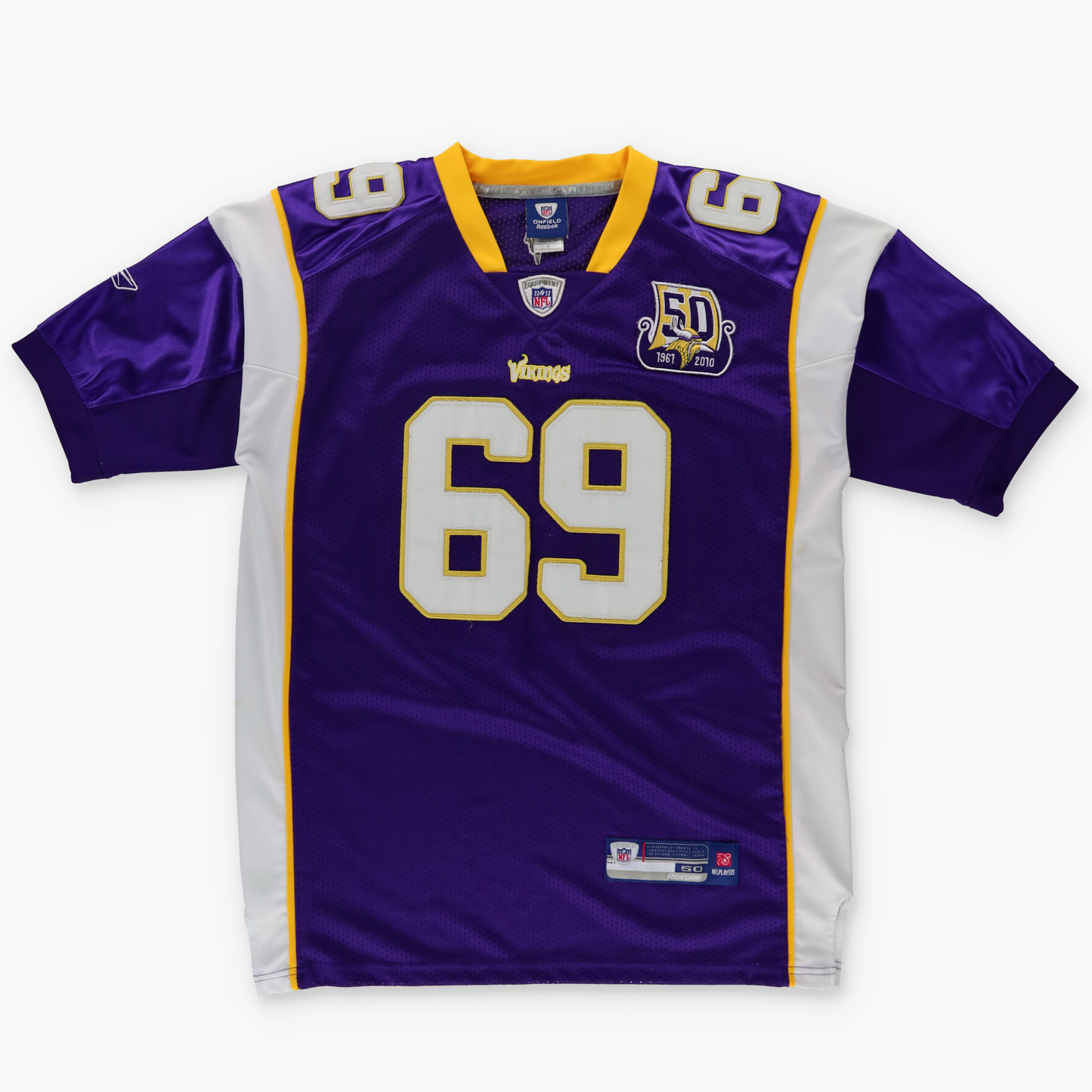 REEBOK NFL 'KOREA Made' Minnesota Vikings #69 Jarrett Allen Home Football Jersey (L-XL)