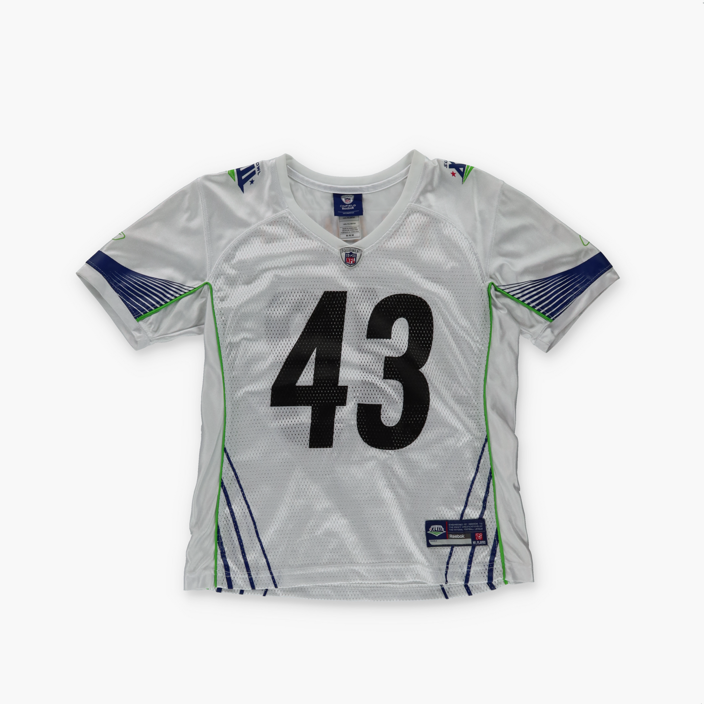 REEBOK NFL Pittsburgh Steelers #43 Tony Polamalu Superbowl Women's Jersey (XS)