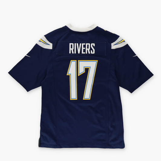 NIKE NFL San Diego Chargers #17 Philip Rivers Home Football Jersey (S-M)