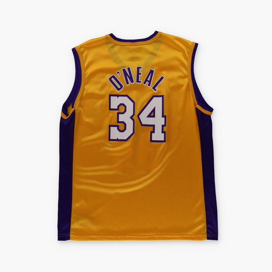 CHAMPION NBA Los Angeles Lakers #34 Vintage 90s Shaq O'Neal Vintage Basketball Jersey (M)