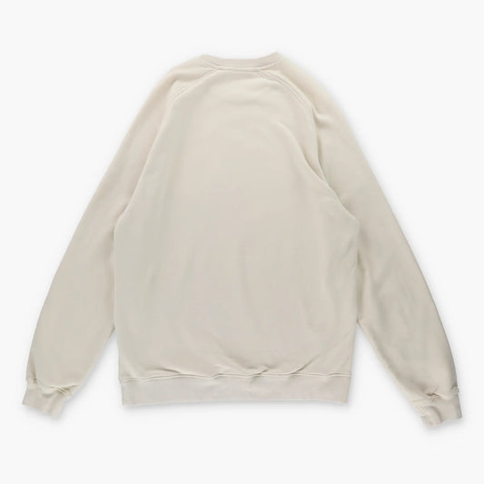 Vintage NIKE Embroidered Swoosh Black & Cream Sweatshirt (L-XL) Vintage Sole Melbourne