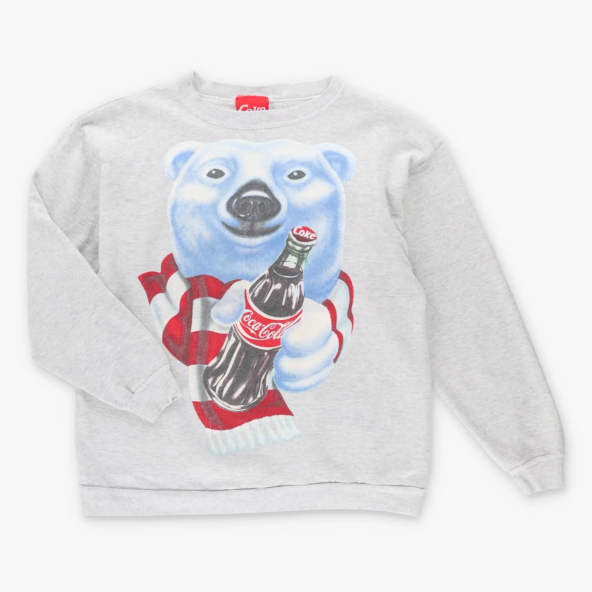 Vintage COKE Polar Bear Grey Sweatshirt *Aubs Vintage Sole Melbourne