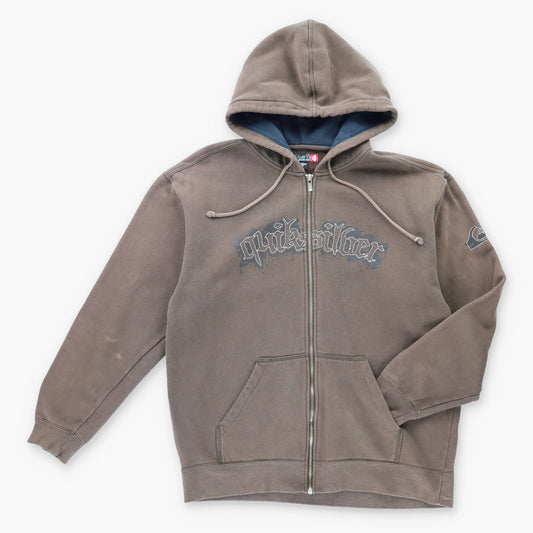 Vintage QUICKSILVER Y2K Embroidered Hooded Zip Up Sweatshirt (M-L) *Aubs Vintage Sole Melbourne