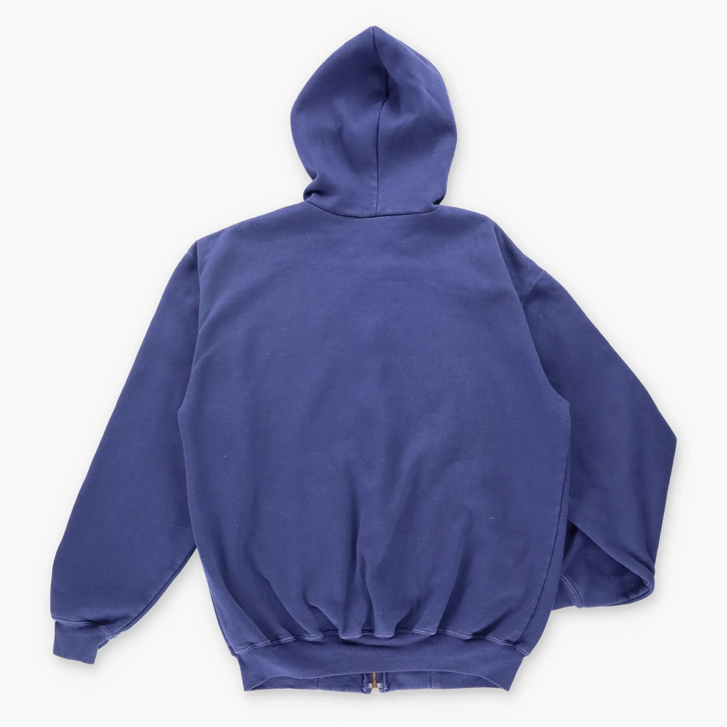 Vintage CARHARTT Y2K K122 'Loose Fit' Mid Weight 50/50 Navy & White Zip Up Sweatshirt (M-L)