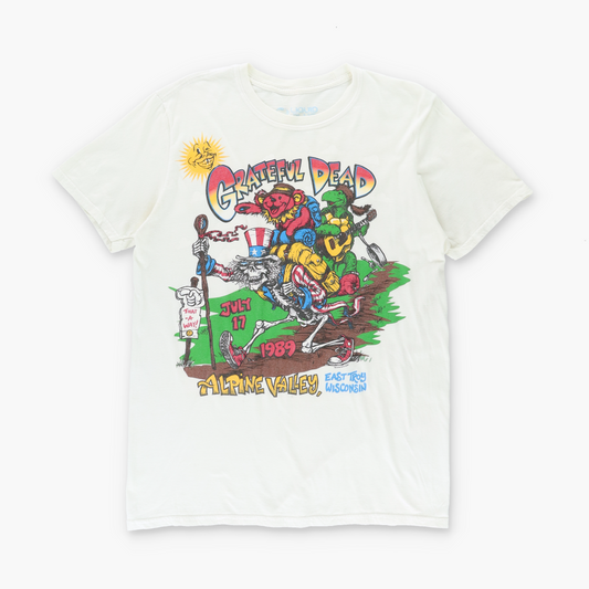 LIQUID BLUE Grateful Dead 1989 Alpine Valley Wisconsin Concert T Shirt (S-M)