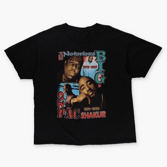 BIGGIE SMALLS X 2PAC Remembrance Hip Hop T-Shirt (XXL-XXXL)