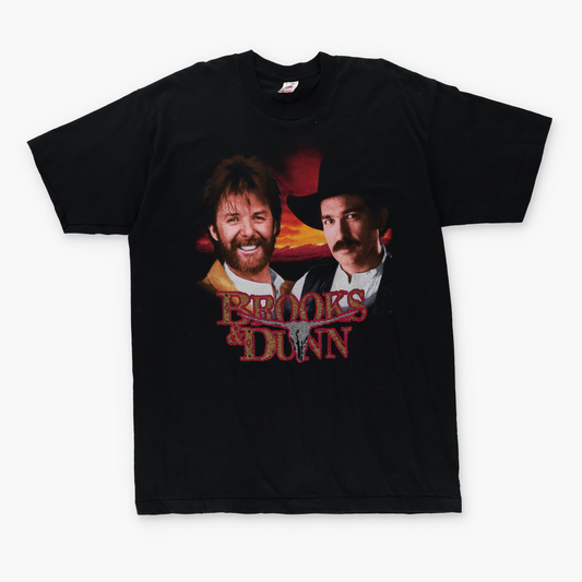 BROOKS & DUNN 'Waitin' On Sundown' Tour USA Made Band Tee (XL-XXL)
