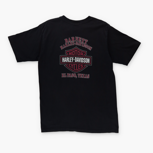 HARLEY DAVIDSON Y2K Texas Eagle Fire USA Made Motorcycle Tee (L)