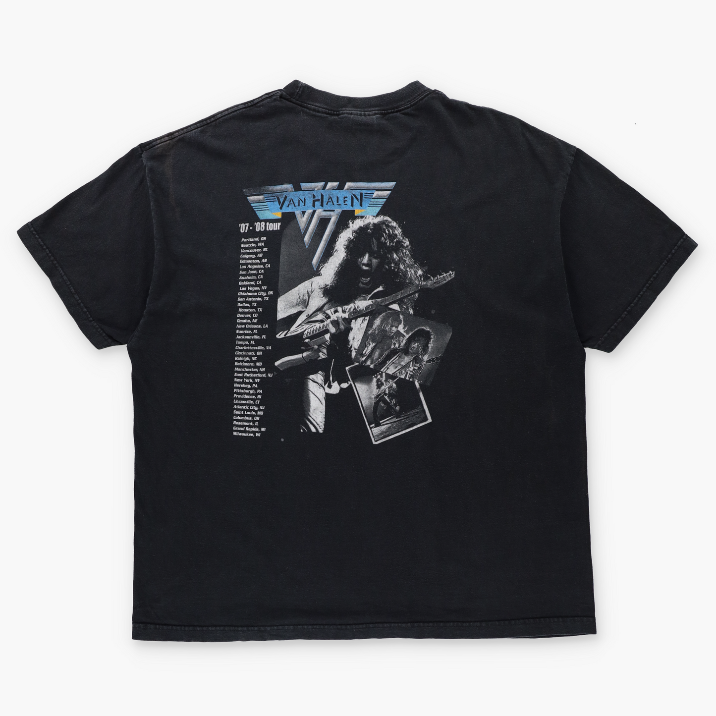 Van Halen Black 2007-2008 Tour Double Sided Band Tee (XXL)