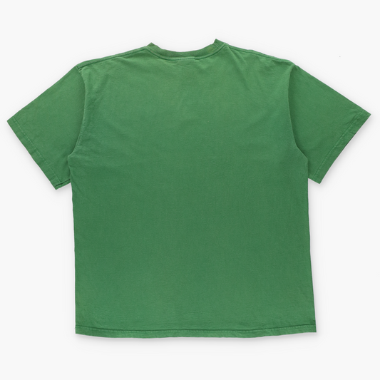 ADIDAS Green & Yellow Embroidered Logo Classic Tshirt (XL TALL)