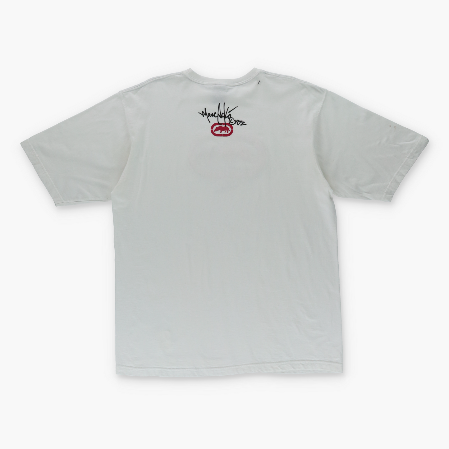 ECKO UNLTD Y2K 3D Print Logo Red & White Tee (L)