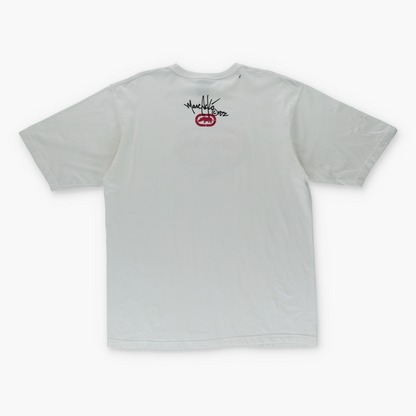 ECKO UNLTD Y2K 3D Print Logo Red & White Tee (L)
