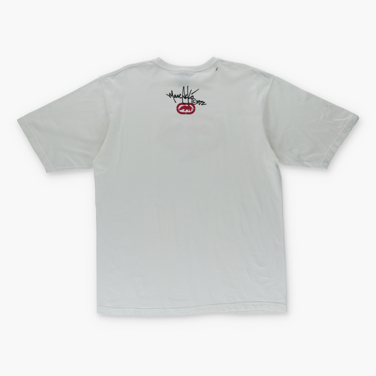 ECKO UNLTD Y2K 3D Print Logo Red & White Tee (L)