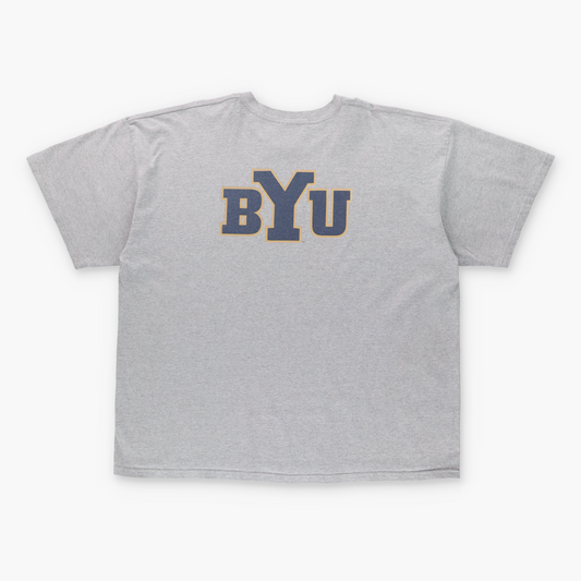 NIKE BYU Cougars Varsity Football Grey T-Shirt (XXL)