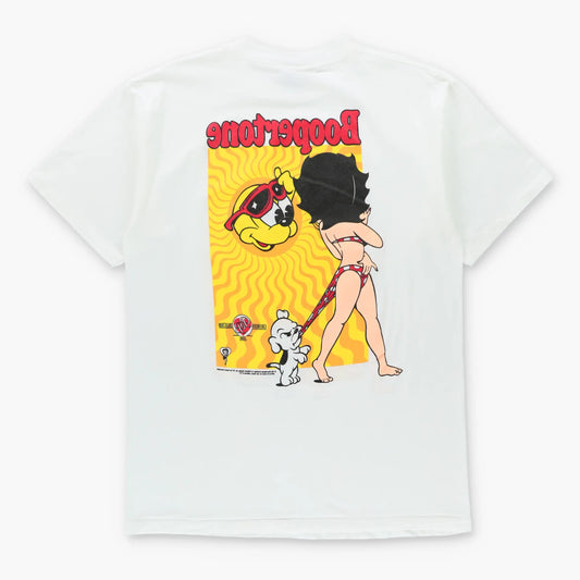 Vintage 1994 Betty Boop Calendar Collection "Boopertone" White Single Stitch Tee USA Made (L TALL)