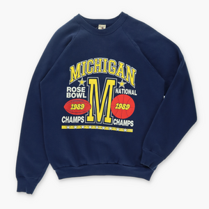 Vintage Michigan Wolverines 1989 Rose Bowl Champs Sweatshirt USA Made (M-L)