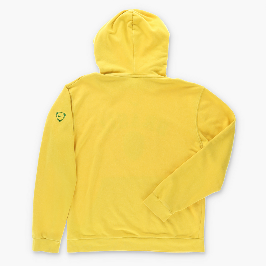 NIKE Brasil Centre Swoosh Logo Hoodie Sweatshirt (L)