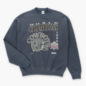 NFL Dallas Cowboys 1992 Super Bowl Champions Sweatshirt USA Made (M-L)