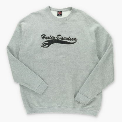 HARLEY DAVIDSON Puff Print Logo Mike's Double Sided Sweatshirt (XXXL)