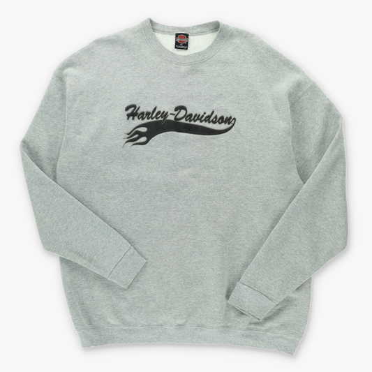 HARLEY DAVIDSON Puff Print Logo Mike's Double Sided Sweatshirt (XXXL)