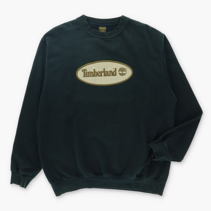 TIMBERLAND Embroidered Logo Black Sweatshirt (L)