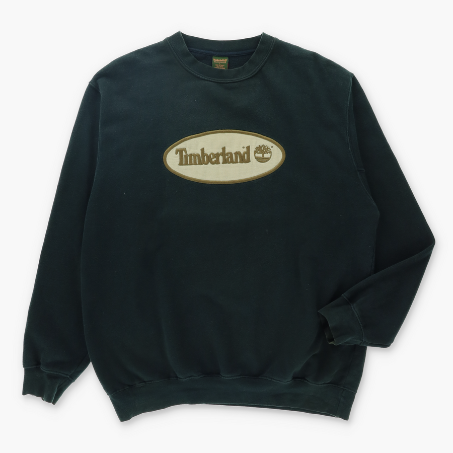 TIMBERLAND Embroidered Logo Black Sweatshirt (L)