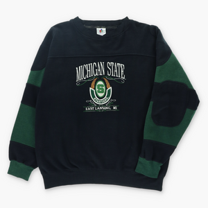 Michigan State Spartans 90s Embroidered Logo Sweatshirt (XL-XXL)