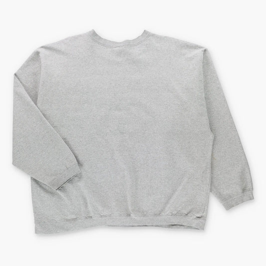 Vintage Chicago Bulls NBA Spell Out Patch USA Made Grey Sweatshirt (XXL-XXXL)