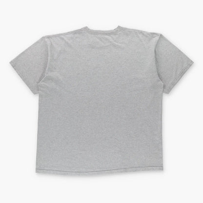 Vintage NIKE Grey Big Centre Swoosh Logo USA Made Tee (XXL)