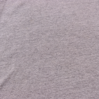 NIKE AIR Heather Grey & Blue Swoosh Logo Graphic T-Shirt (M)