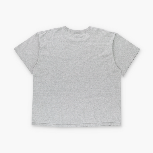 NIKE Heather Grey & Black Embroidered Logo Tee USA Made (XL-XXL)