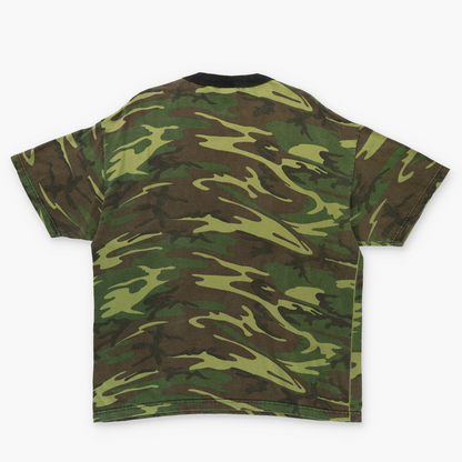 JOHN DEERE Y2K Camo Print Cotton T-Shirt (L-XL)