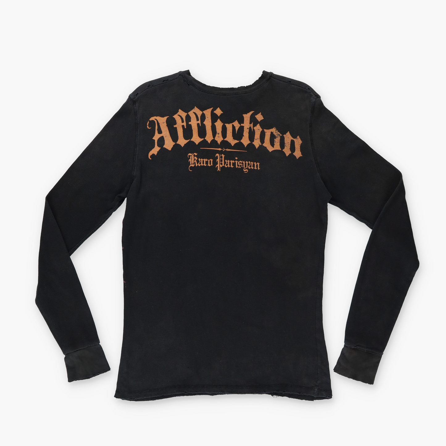 AFFLICTION Karo Parisyan MMA Distressed Y2K Thermal Long Sleeve (M)