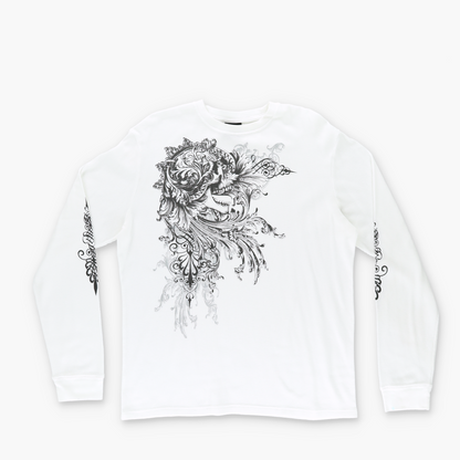 MMA ELITE Y2K Punk Skull Graphic Thermal Long Sleeve (L-XL)