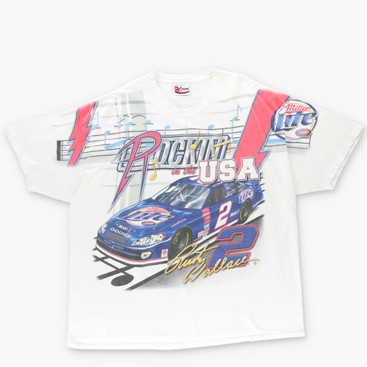 NASCAR Rusty Wallace 'Rockin in the USA' All Over Print' (XXL)