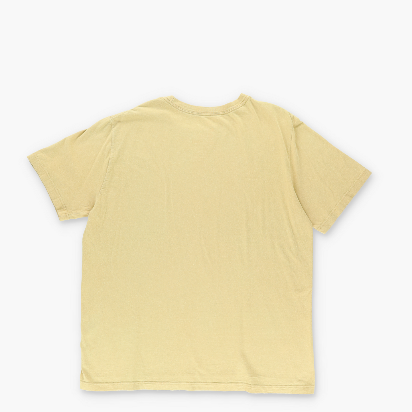 NIKE Embroidered Swoosh Mustard Yellow T-Shirt (XL)