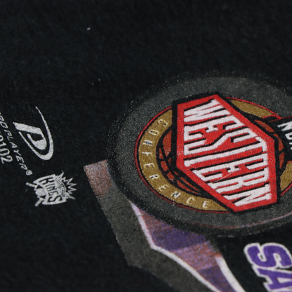 1999 SACRAMENTO KINGS NBA Play Offs Black Basketball Tee (L-XL)