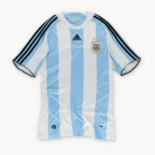 Argentina 2007-2009 ADIDAS Home Soccer Jersey (S)