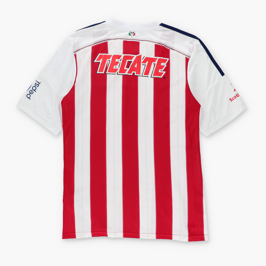 Autographed Chivas Guadalajara 2014/2015 ADIDAS Home Soccer Jersey (L)