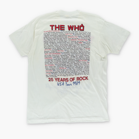 1989 Vintage THE WHO 25th Anniversary The Kids are Alright Tour Tee (M-L)