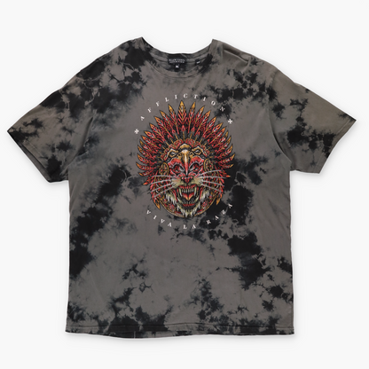 AFFLICTION Y2K Embellished Skull Lion Tie Dye Tee (3XL)