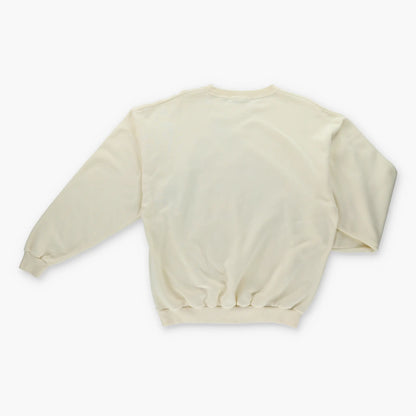 Vintage 90's MICKEY MOUSE Classic Mouse Cream & Red Disney Sweatshirt (L)