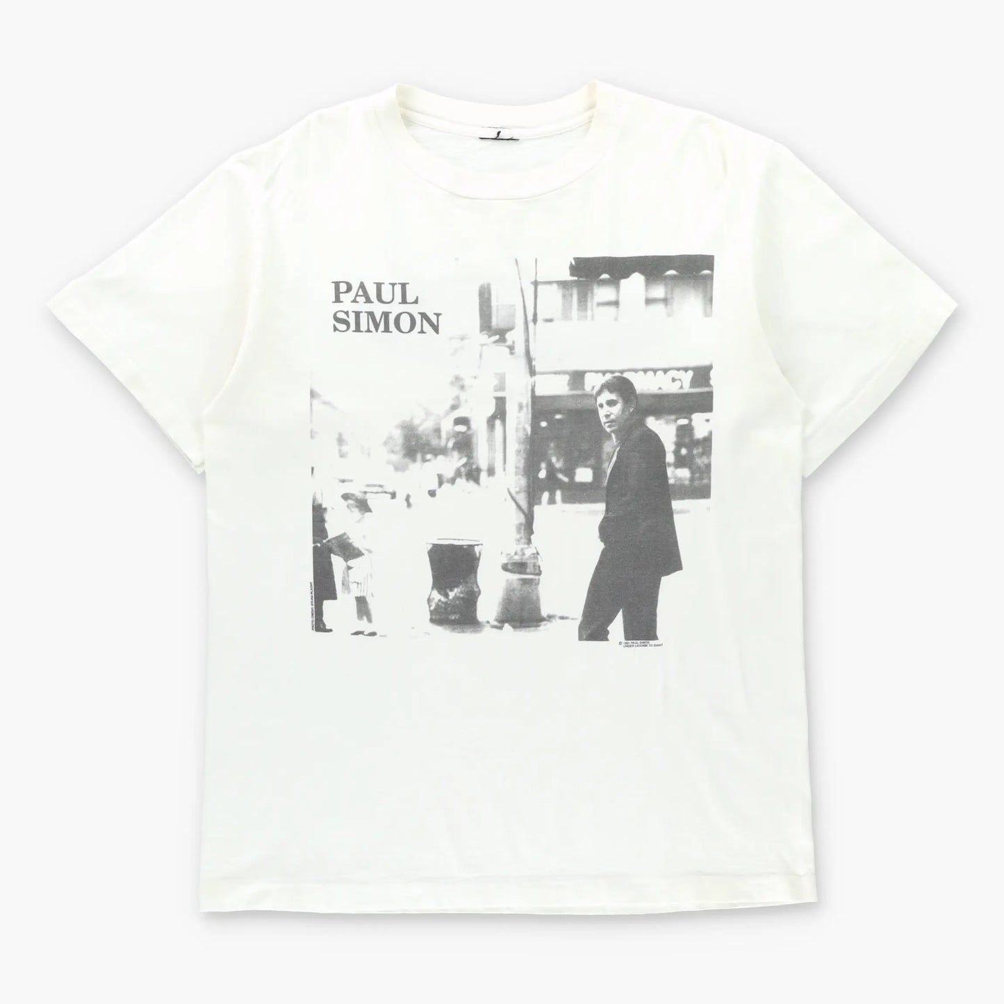 Vintage 1991 PAUL SIMON 'Born At The Right Time' Tour White Single Stitch T-Shirt (L)