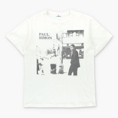 Vintage 1991 PAUL SIMON 'Born At The Right Time' Tour White Single Stitch T-Shirt (L)