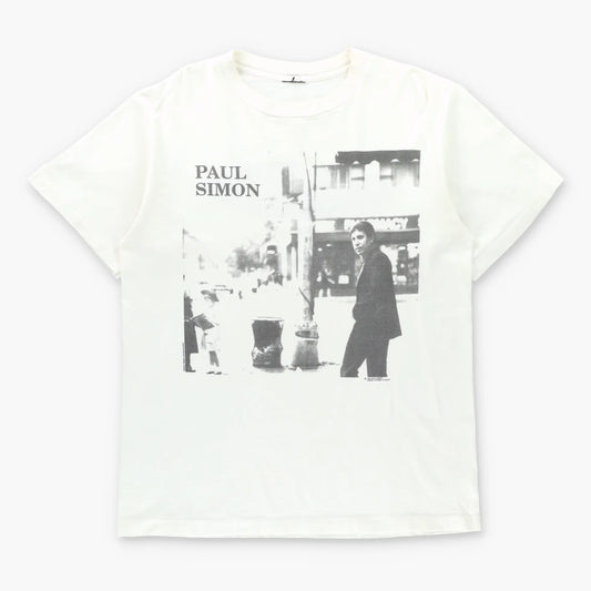 Vintage 1991 PAUL SIMON 'Born At The Right Time' Tour White Single Stitch T-Shirt (L)
