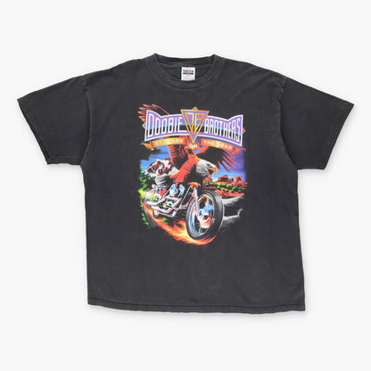 1997 DOOBIE BROTHERS '27 Years On The Road' Eagle Motorcycle T-Shirt (XL-XXL) - Vintage Sole Melbourne