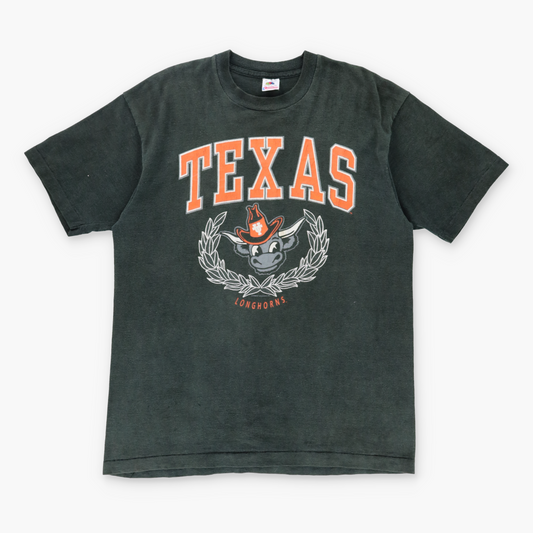 Vintage Texas Longhorns USA Made Single Stitch Faded Football T-Shirt (XL)