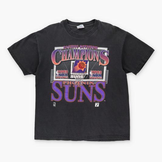 1993 PHOENIX SUNS NBA USA Made Single Stitch Basketball Faded Tee (XL)