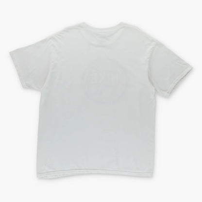 NIKE Spell Out Logo Basketball White & Grey T-Shirt (XL-XXL) - Vintage Sole Melbourne