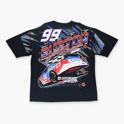 Vintage NASCAR Jeff Burton All Over Racing T-Shirt (XXL)